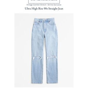 ✨👖 Abercrombie & Fitch 'The 90s Straight' Ultra High-Rise Jeans